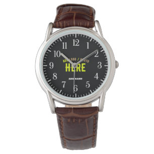 MODERNE, STYLISCH ZOLLBARE, SCHWARZE VERIFIZIERTE  ARMBANDUHR