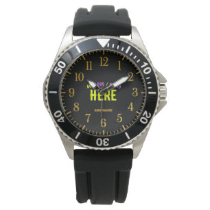 MODERNE, STYLISCH ZOLLBARE, SCHWARZE VERIFIZIERTE  ARMBANDUHR