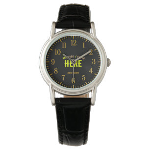MODERNE, STYLISCH ZOLLBARE, SCHWARZE VERIFIZIERTE ARMBANDUHR