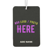 MODERNE, STYLISCH ZOLLBARE, SCHWARZE VERIFIZIERTE AUTOLUFTERFRISCHER (Rückseite)