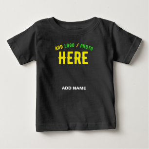 MODERNE, STYLISCH ZOLLBARE, SCHWARZE VERIFIZIERTE BABY T-SHIRT