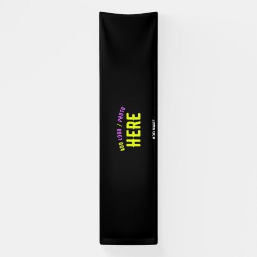 MODERNE, STYLISCH ZOLLBARE, SCHWARZE VERIFIZIERTE BANNER (Vertikal)