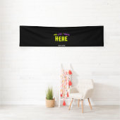 MODERNE, STYLISCH ZOLLBARE, SCHWARZE VERIFIZIERTE  BANNER (InSitu)