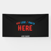 MODERNE, STYLISCH ZOLLBARE, SCHWARZE VERIFIZIERTE BANNER (Horizontal)