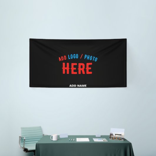 MODERNE, STYLISCH ZOLLBARE, SCHWARZE VERIFIZIERTE  BANNER (Messeveranstaltung)