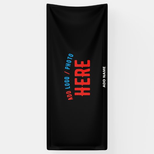 MODERNE, STYLISCH ZOLLBARE, SCHWARZE VERIFIZIERTE  BANNER (Vertikal)