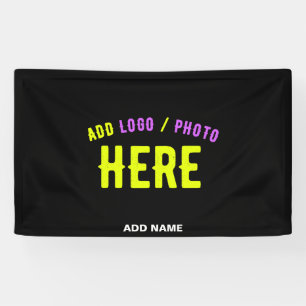 MODERNE, STYLISCH ZOLLBARE, SCHWARZE VERIFIZIERTE  BANNER