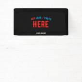 MODERNE, STYLISCH ZOLLBARE, SCHWARZE VERIFIZIERTE BANNER (InSitu)