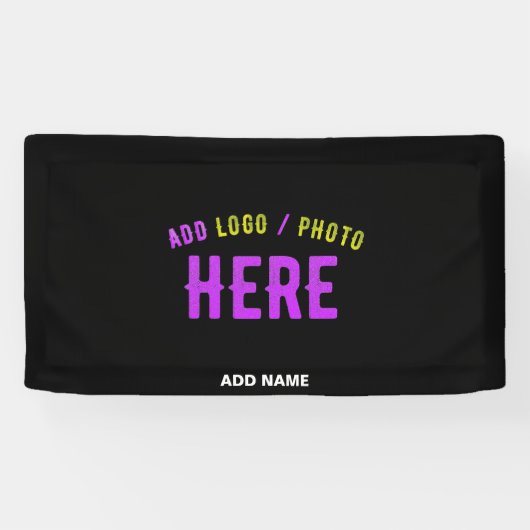 MODERNE, STYLISCH ZOLLBARE, SCHWARZE VERIFIZIERTE  BANNER (Horizontal)