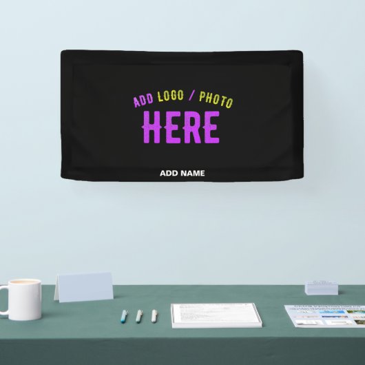 MODERNE, STYLISCH ZOLLBARE, SCHWARZE VERIFIZIERTE BANNER (Messe)