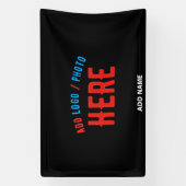 MODERNE, STYLISCH ZOLLBARE, SCHWARZE VERIFIZIERTE BANNER (Vertikal)