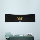 MODERNE, STYLISCH ZOLLBARE, SCHWARZE VERIFIZIERTE  BANNER (Messeveranstaltung)