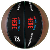 MODERNE, STYLISCH ZOLLBARE, SCHWARZE VERIFIZIERTE  BASKETBALL (Vertikal)