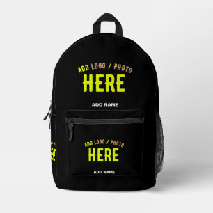 MODERNE, STYLISCH ZOLLBARE, SCHWARZE VERIFIZIERTE BEDRUCKTER RUCKSACK
