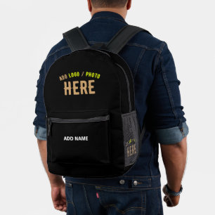 MODERNE, STYLISCH ZOLLBARE, SCHWARZE VERIFIZIERTE BEDRUCKTER RUCKSACK