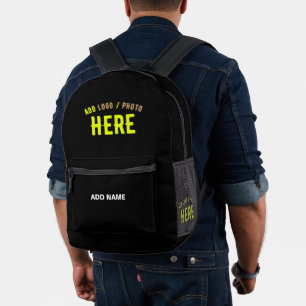 MODERNE, STYLISCH ZOLLBARE, SCHWARZE VERIFIZIERTE BEDRUCKTER RUCKSACK