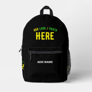 MODERNE, STYLISCH ZOLLBARE, SCHWARZE VERIFIZIERTE BEDRUCKTER RUCKSACK