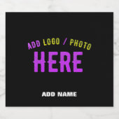 MODERNE, STYLISCH ZOLLBARE, SCHWARZE VERIFIZIERTE BIERFLASCHENETIKETT (Einzelnes Label)