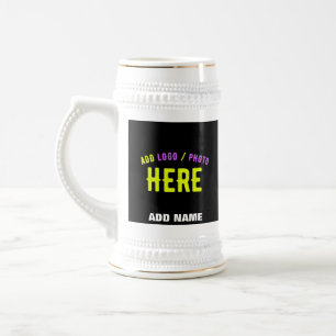 MODERNE, STYLISCH ZOLLBARE, SCHWARZE VERIFIZIERTE  BIERGLAS