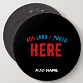 MODERNE, STYLISCH ZOLLBARE, SCHWARZE VERIFIZIERTE BUTTON (Vorne & Hinten)