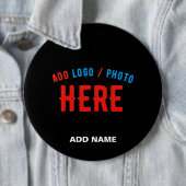 MODERNE, STYLISCH ZOLLBARE, SCHWARZE VERIFIZIERTE BUTTON (Beispiel)