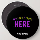 MODERNE, STYLISCH ZOLLBARE, SCHWARZE VERIFIZIERTE  BUTTON (Vorne & Hinten)