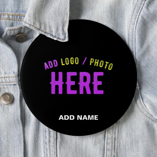 MODERNE, STYLISCH ZOLLBARE, SCHWARZE VERIFIZIERTE BUTTON (Beispiel)