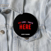 MODERNE, STYLISCH ZOLLBARE, SCHWARZE VERIFIZIERTE BUTTON (Beispiel)