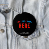 MODERNE, STYLISCH ZOLLBARE, SCHWARZE VERIFIZIERTE  BUTTON (Beispiel)