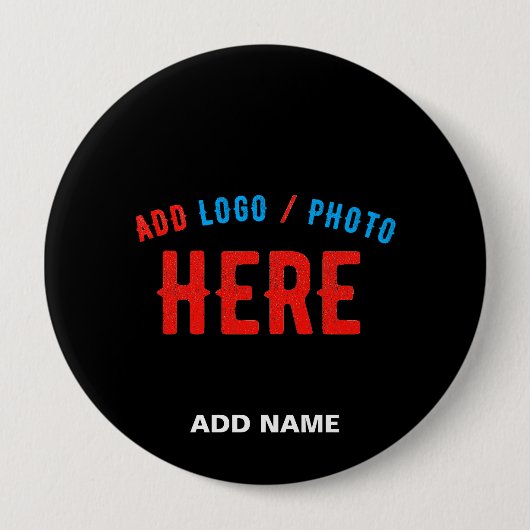 MODERNE, STYLISCH ZOLLBARE, SCHWARZE VERIFIZIERTE  BUTTON (Vorderseite)