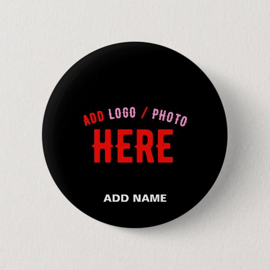 MODERNE, STYLISCH ZOLLBARE, SCHWARZE VERIFIZIERTE  BUTTON (Vorderseite)
