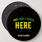 MODERNE, STYLISCH ZOLLBARE, SCHWARZE VERIFIZIERTE  BUTTON (Vorne & Hinten)