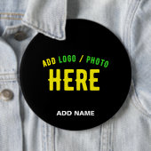 MODERNE, STYLISCH ZOLLBARE, SCHWARZE VERIFIZIERTE  BUTTON (Beispiel)