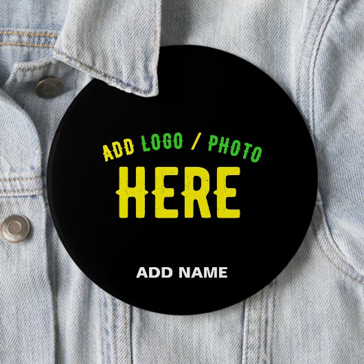 MODERNE, STYLISCH ZOLLBARE, SCHWARZE VERIFIZIERTE  BUTTON (Beispiel)