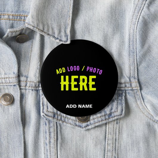 MODERNE, STYLISCH ZOLLBARE, SCHWARZE VERIFIZIERTE  BUTTON (Beispiel)