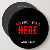 MODERNE, STYLISCH ZOLLBARE, SCHWARZE VERIFIZIERTE BUTTON (Vorne & Hinten)