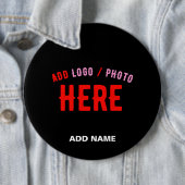MODERNE, STYLISCH ZOLLBARE, SCHWARZE VERIFIZIERTE BUTTON (Beispiel)
