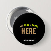 MODERNE, STYLISCH ZOLLBARE, SCHWARZE VERIFIZIERTE BUTTON (Vorne & Hinten)