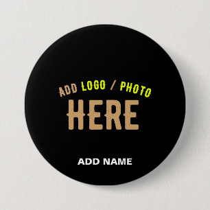 MODERNE, STYLISCH ZOLLBARE, SCHWARZE VERIFIZIERTE  BUTTON