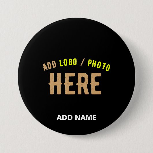 MODERNE, STYLISCH ZOLLBARE, SCHWARZE VERIFIZIERTE BUTTON (Vorderseite)