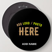 MODERNE, STYLISCH ZOLLBARE, SCHWARZE VERIFIZIERTE BUTTON (Vorne & Hinten)