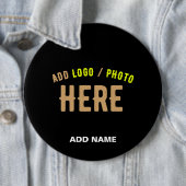MODERNE, STYLISCH ZOLLBARE, SCHWARZE VERIFIZIERTE BUTTON (Beispiel)