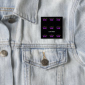 MODERNE, STYLISCH ZOLLBARE, SCHWARZE VERIFIZIERTE  BUTTON (Beispiel)