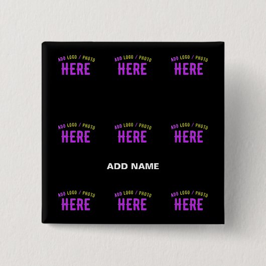 MODERNE, STYLISCH ZOLLBARE, SCHWARZE VERIFIZIERTE  BUTTON (Vorderseite)