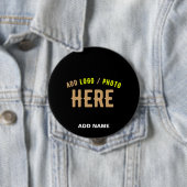 MODERNE, STYLISCH ZOLLBARE, SCHWARZE VERIFIZIERTE BUTTON (Beispiel)