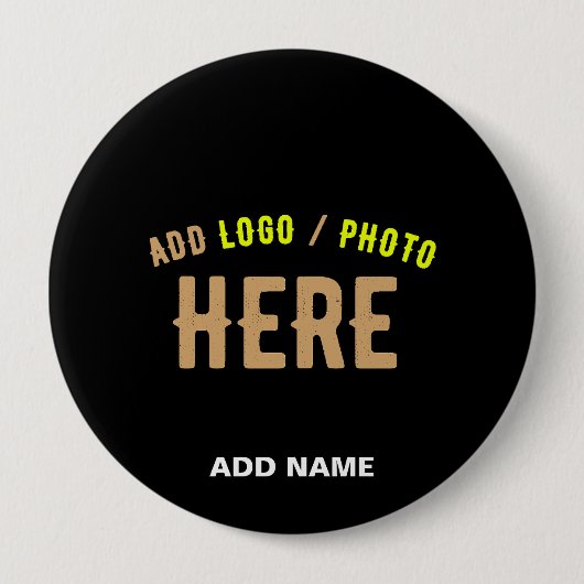 MODERNE, STYLISCH ZOLLBARE, SCHWARZE VERIFIZIERTE BUTTON (Vorderseite)