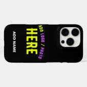 MODERNE, STYLISCH ZOLLBARE, SCHWARZE VERIFIZIERTE Case-Mate iPhone HÜLLE (Rückseite (Horizontal))