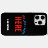 MODERNE, STYLISCH ZOLLBARE, SCHWARZE VERIFIZIERTE Case-Mate iPhone HÜLLE (Rückseite (Horizontal))