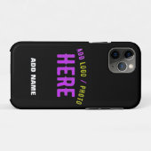 MODERNE, STYLISCH ZOLLBARE, SCHWARZE VERIFIZIERTE Case-Mate iPhone HÜLLE (Rückseite (Horizontal))