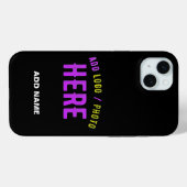 MODERNE, STYLISCH ZOLLBARE, SCHWARZE VERIFIZIERTE Case-Mate iPhone HÜLLE (Rückseite (Horizontal))